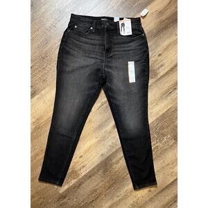 Women's Time and Tru High Rise Curvy Skinny Black Denim Jeans Sz 10 R - NWT